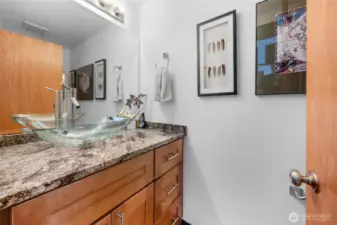 Main floor powder room.