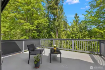 Primary suite deck.