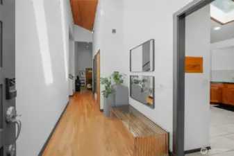 Grand entry with Soaring ceilings.