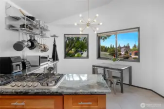 Large breakfast nook in Kitchen.