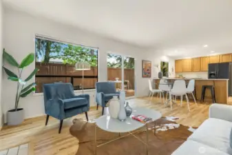 Looking back towards kitchen