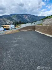 Shared access road turn around.