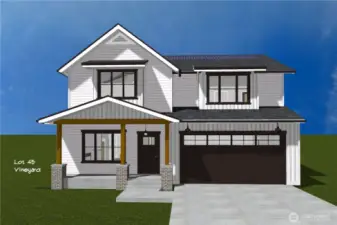 House rendering similar with the actual home.