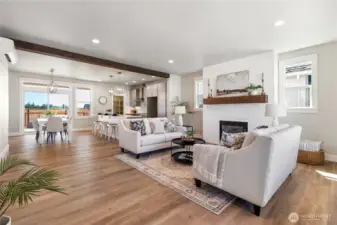 Staged  Living room- photo is for example purposes only and not the actual house.