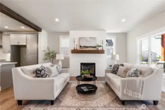 Staged  Living room - photo is for example purposes only and not the actual house.