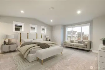 Staged Bedroom - digitally staged for sample purposes only.