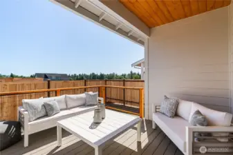 Staged Private Deck - photo is for example purposes only and not the actual house.