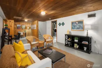 Great space for a media or gaming room!