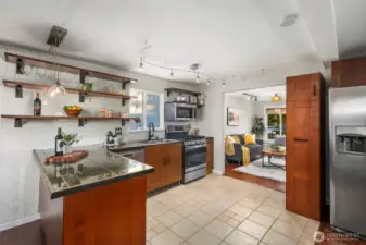 You will love the bonus storage or pantry space.