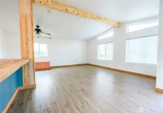 Large family room windows