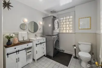 2nd floor bathroom and laundry room