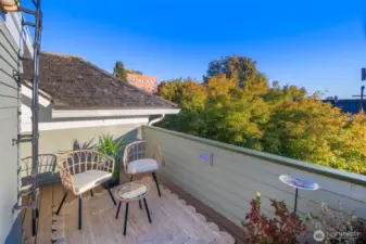 Amazing City views and sunsets from your primary suite deck. Don't miss the rooftop deck up the ladder!