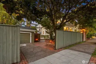 Gated entrance to the new garage with loft expansive spa like backyard Fully finished basement or 2nd Airbnb Unit.