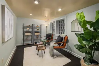 Welcome to your fully finished basement space was previousely ran as a succesful masage clinic could be 2nd Airbnb or fun guest quarters.