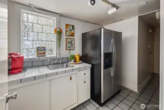 Fully finished basement with kitchen space