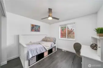 Bedroom no. 3 on the upper level.