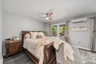 Fully finished walkout daylight basement is used as a second primary suite!