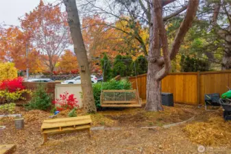 Watch the seasons change in this stunning backyard.