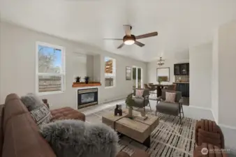 Same photo with virtual staging