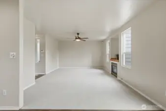 From Kitchen/Dining area looking towards Living Room