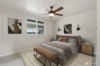 Same photo with virtual staging