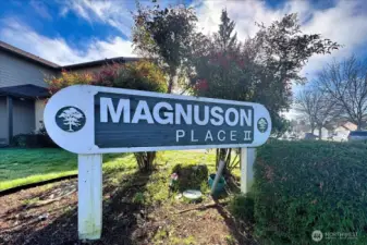 Entrance Sign to Magnuson Place II