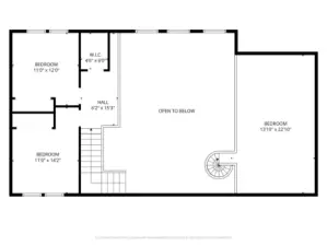 2nd Floor. 2 Bedrooms and Large Loft overlooking 1st floor Great Room!