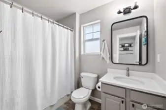 Upstairs guest bathroom