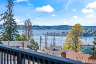 Enjoy views of the USS Turner Joy, downtown Bremerton and the Seattle Ferry!