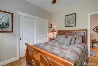 Main guest room also has a nice, large closet.