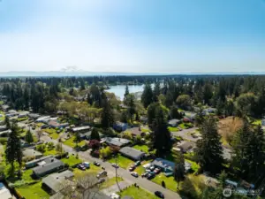 Proximity to Steilacoom Lake + Mt Tahoma