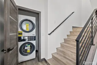 Washer and dryer.