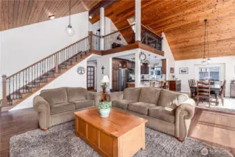 Great Room, Dining Room and Kitchen