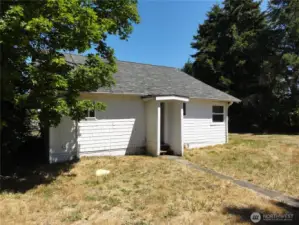 Rear of home.