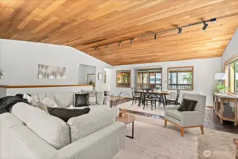 This bonus room can work for MOST ANY plans you seek, add a yoga mat or 4, bring your piano or band... and  dancing along is easy on this beautiful hardwood parquet floor, or yes, easy game space for pool table, ping-pong, shuffleboard or all will easily be accommodated here.  AND note: large double-door opening takes you into the Primary Suite space.
