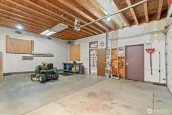 ...another view of the shop/oversize 2 car garage...