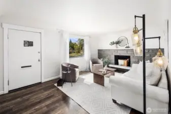 This light-filled living space blends modern updates with character details—perfect for cozy nights in or hosting friends.