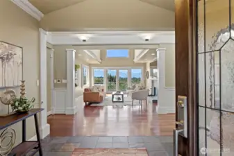 From the moment you enter, you’ll be captivated by the fantastic view visible from the kitchen, dining room, living room, and the expansive deck.