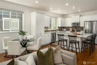 The main living area lives large with a truly open floorplan.