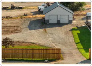 Detached 2-car garage built 2023