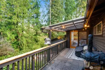 Private back deck