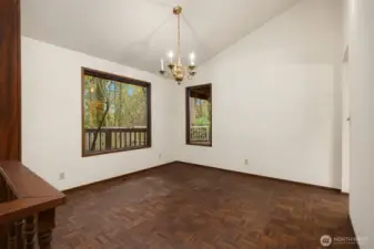 Spacious Dining Room adjoining kitchen.