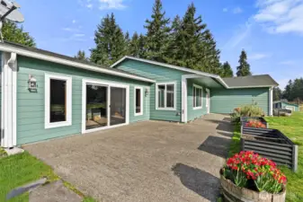 Take advantage of the raised flower beds out front for flowers or herbs!