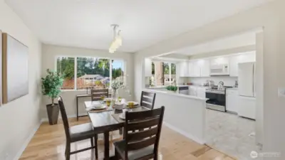 A light-filled dining space made for sharing meals and making memories