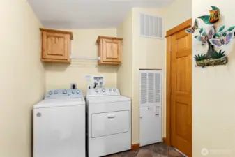 Utility room w/large storage closet