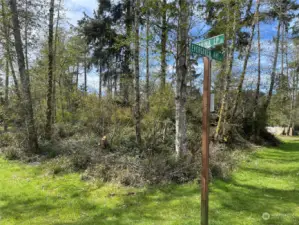 Property is on the corner of Wakina Loop SE and Evergreen