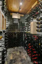600 bottle wine cellar.