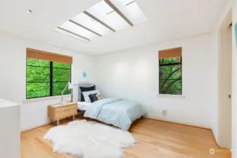 Second upstairs bedroom-all bedrooms have skylights