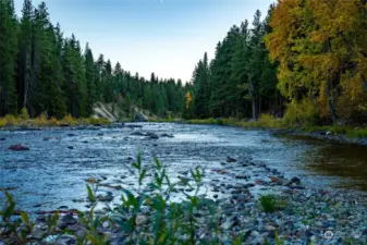 Pristine Wenatchee River Waterfront