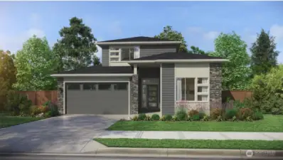 Rendering depicts home as 2-car garage, but this home will have a 3-car garage.